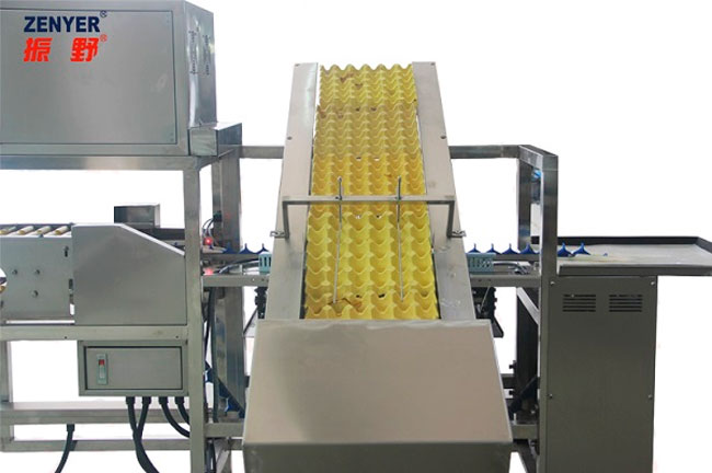 Машина для автоматической упаковки яиц в лотки по  30 штук; Автономная машина | модель: 710C Farm Packer. Производительность: 10000 яиц в час.